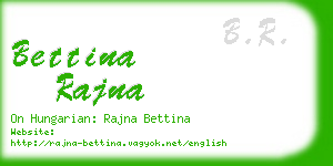 bettina rajna business card